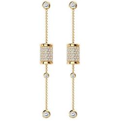 SKA Jewelry for Women Rotating Spindle Necklace for Girls Women Sleeping Beauty Cubic Zirconia Pendant Chain Necklace Adjustable 18.31''