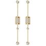SKA Jewelry for Women Rotating Spindle Necklace for Girls Women Sleeping Beauty Cubic Zirconia Pendant Chain Necklace Adjustable 18.31''