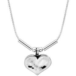 Silpada Heart on the Line Heart Pendant Necklace in Sterling Silver