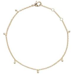 HONEYCAT Tiny Ball Charms Droplet Bracelet in Gold, Rose Gold, or Silver | Minimalist, Delicate Jewelry