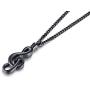 MEALGUET Stainless Steel Musical Note Openable Cremation Urn Pendant for Ashes Memorial Necklace Keepsake Jewelry,24'' Chain