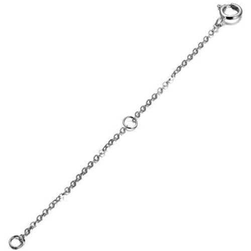 14K Solid Gold Chain Necklace Extender 3 Inch, Delicate Durable Adjustable Gold Chain Extender for Gold Necklace Bracelet