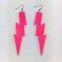 Womens Personalized Lightning Hook Earrings Dangle Drop Resin Acrylic Lighting Bolt Drop Neon Earrings for Girls Bridal Party Jewelry (Rose Red) Womens Personalized Lightning Hook Earrings Dangle Drop Resin Acrylic Lighting Bolt Drop Neon Earrings for Girls Bridal Party Jewelry (Rose Red)