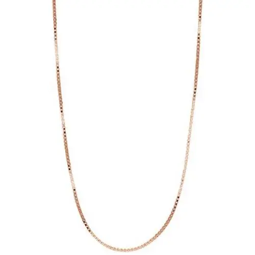 18K Solid Gold 0.5mm Diamond- Cut Italian Box Chain Necklace- Made in Italy- Yellow White or Rose 18K Solid Gold 0.5mm Diamond- Cut Italian Box Chain Necklace- Made in Italy- Yellow White or Rose