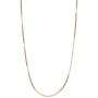 18K Solid Gold 0.5mm Diamond- Cut Italian Box Chain Necklace- Made in Italy- Yellow White or Rose