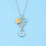 WUSUANED Mustard Seed Faith Sunflower Necklace Christian Pendant Religious Jewelry Inspirational Christian Gift for Women Girls
