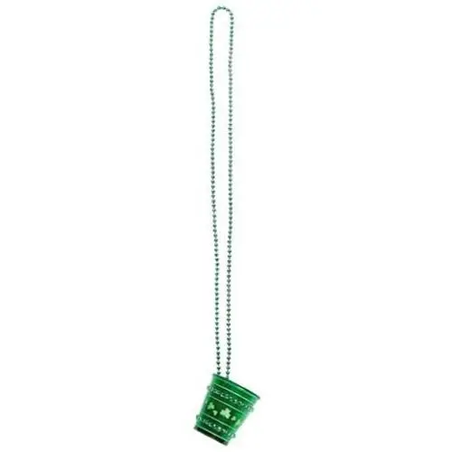 Amscan Plastic Bling Necklace Shot Glass, 0.8333333333333334, Green Amscan Plastic Bling Necklace Shot Glass, 0.8333333333333334, Green