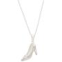 Disney Princess Cinderella Sterling Silver Slipper Pendant Necklace, 18 Inch Chain