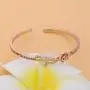 HOLLP  Christian Jewelry Religious Gift  First My Godmother Forever My Friends Cuff Bracelet with Rose Flower Godmother Gift from Goddaughter Godson