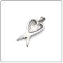 Fusamk Punk Titanium Steel Angel Wings Pendant Necklace,24'' Box Chain