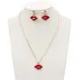 Red Lip Necklace Pendant Mouth Kiss Lips Bracelet Lip Dangle Stud Earrings Set for Women Girls Personalized Creative Fashion Jewelry Red Lip Necklace Pendant Mouth Kiss Lips Bracelet Lip Dangle Stud Earrings Set for Women Girls Personalized Creative Fashion Jewelry