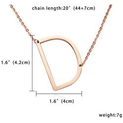 RINHOO Friendship Crystal Arrow Necklace Gold Stainless Steel Initial Heart Charm Pendant Chain Necklace with Message Card