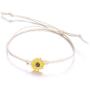 5pcs Sunflower Waterproof Braided Wax Rope Friendship Bracelets Set Seed Beads String Ocean Surfer Bangle Anklet for Women Girls Handmade Adjustable Boho Bohemian Jewelry -sunflower