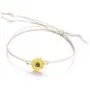 5pcs Sunflower Waterproof Braided Wax Rope Friendship Bracelets Set Seed Beads String Ocean Surfer Bangle Anklet for Women Girls Handmade Adjustable Boho Bohemian Jewelry -sunflower