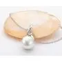 Pearl Necklace Freshwater Cultured White Pearl Pendant Necklace with Silver Chain Unique Style Pearl Jewelry Gifts for Women Girls Wife 9-10mm/12-13mm