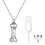 Dog Urn Necklaces For Ashes Sterling Silver Cremation Jewelry Necklace for Ashes Keepsake Memorial Cremation Necklace for Women Men