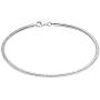 Savlano 925 Sterling Silver Solid Italian Round Diamond Cut Flexible Snake Chain Bracelet With Gift Box For Women, Girls & Men - Made in Italy
