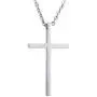 MiniJewelry Silver Cross Necklace Rose Gold Cross Necklace Gold Cross Necklace for Women Stainless Steel Cross Necklace, 18 Inch MiniJewelry Silver Cross Necklace Rose Gold Cross Necklace Gold Cross Necklace for Women Stainless Steel Cross Necklace, 18 Inch