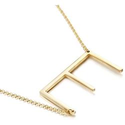 Fashionalife Birthday Gift for Girls Necklace for Women 26 Letters Initial Pendant Script Stainless Steel Jewelry