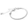 Chili Jewelry Women Girls Moments Snake Chain Charms Bracelet 3mm Stainless Steel Chain Bracelet fits Charm Beads, 5-12 Inch