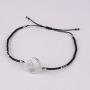 KELITCH Peace Sign Symbol Charm Bracelet Miyuki Seed Bead Link Anklet For Women Men Adjustable Cuff Handmade Gifts