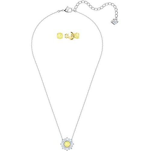 SWAROVSKI Crystal Yellow Sunshine Necklace and Earring Set