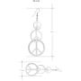 IDB Delicate Filigree Dangle Long Anti war/Peace Sign Hook Earrings - Available in Silver and Gold Tones