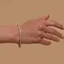 PAVOI 14K Gold Plated Princes Cut Cubic Zirconia Classic Tennis Bracelet | Gold Bracelets for Women | 3mm CZ, Size 6.5-7.5 Inch