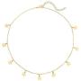 CHAFIN Star Necklace for Women Girls Star Choker Necklace Adjustable (Gold)