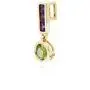 9K Yellow Gold Drop Pedant with Round 5 mm Peridot August Birthstone and 2.5x2.5 mm Square Amethyst February Birthstone 9K Yellow Gold Drop Pedant with Round 5 mm Peridot August Birthstone and 2.5x2.5 mm Square Amethyst February Birthstone
