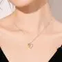 LONAGO Necklace for Grandma 925 Sterling Silver Lily Flower Heart Necklace I Love You Grandmother Nana Pendant Women Jewelry Birthday Gift