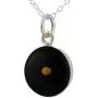 FashionJunkie4Life Sterling Silver Real Mustard Seed Charm Necklace, 18'' Chain, Black Background