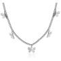 Konpicca Butterfly Necklace Y Pendant Simple Cute Necklaces Long Multilayer Chain Fashion Jewelry Women Girls Gift for Her