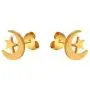 Crescent Moon Star/Ankh Stud Earrings, 18K Gold Plated Stainless Steel Earrings, Women Jewelry Gift Crescent Moon Star/Ankh Stud Earrings, 18K Gold Plated Stainless Steel Earrings, Women Jewelry Gift