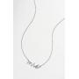 925 Sterling Silver Word Sentiment Necklace