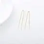 14K Solid Gold Thread Earrings for Women, Real Yellow Gold Dangle Drop Earrings Gold Chain Ear Line Jewelry Gift for Girls, 6cm/8cm/10cm/12cm 14K Solid Gold Thread Earrings for Women, Real Yellow Gold Dangle Drop Earrings Gold Chain Ear Line Jewelry Gift for Girls, 6cm/8cm/10cm/12cm