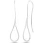 LeCalla Sterling Silver Jewelry Light Weight Drop Shape Dangler Earrings for Women