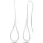 LeCalla Sterling Silver Jewelry Light Weight Drop Shape Dangler Earrings for Women