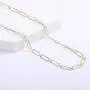 BOUTIQUELOVIN Paperclip Chain Necklace, 14K Gold Plated Link Chain Choker for Women BOUTIQUELOVIN Paperclip Chain Necklace, 14K Gold Plated Link Chain Choker for Women