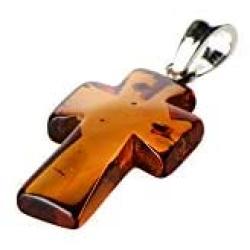 Genuine Baltic Amber Cross Pendant, Cross Amber Pendant of Amber Available