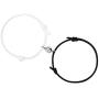 MRSXXNTY 2pcs Magnetic Couple Bracelet Vows of Eternal Love Charms Adjustable Rope Jewelry Gift Set for Lover Best Friend