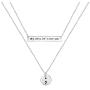 Inspirational Jewelry S925 Sterling Silver My Story Isnt Over Yet Semicolon Necklace 18''