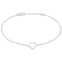AUBE JEWELRY Hypoallergenic 925 Sterling Silver Cute Dainty Heart Bracelet for Women