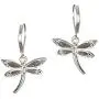 Jewelry Nexus Green Abalone Dragonfly with Filigree Pattern in a Silver-Tone Popcorn Chain & Earrings Jewelry Nexus Green Abalone Dragonfly with Filigree Pattern in a Silver-Tone Popcorn Chain & Earrings