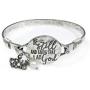 Wonderent Be Still and Know That I am God Vintage Metallic Bangle Bracelet