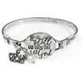 Wonderent Be Still and Know That I am God Vintage Metallic Bangle Bracelet