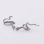HONGTU Snake Earring Cuff Wraps Ear Clips No Piercing Women Girls Viper Fake Cheater Cartilage Helix Jewelry