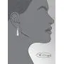 Pepe Dominguez 925 Sterling Silver Ribbon Falling in a Spiral Drop Earrings