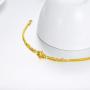 18K Gold Bracelets for Women, Dainty Yellow Gold Diamond Cut Ball Bracelets, Italian Mesh Chain Anniversary Jewelry Gift for Her, Wife, Mom, Girls