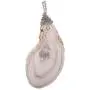 SUNYIK Natural Agate Slice Pendant Necklace for Women, Wire Wrapped Polished Geode Drusy Quartz Healing Crystal Pendants with Chain for Men, 22'' Strand